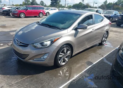 2014 Hyundai Elantra Limited from USA, damaged, VIN 5NPDH4AE5EH482230